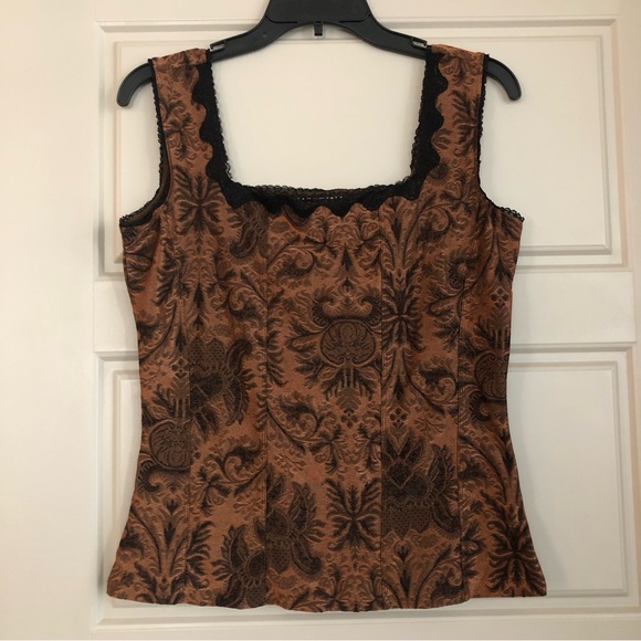 Coldwater Creek Tops - Vintage Coldwater Creek Lace Trim Tank Top